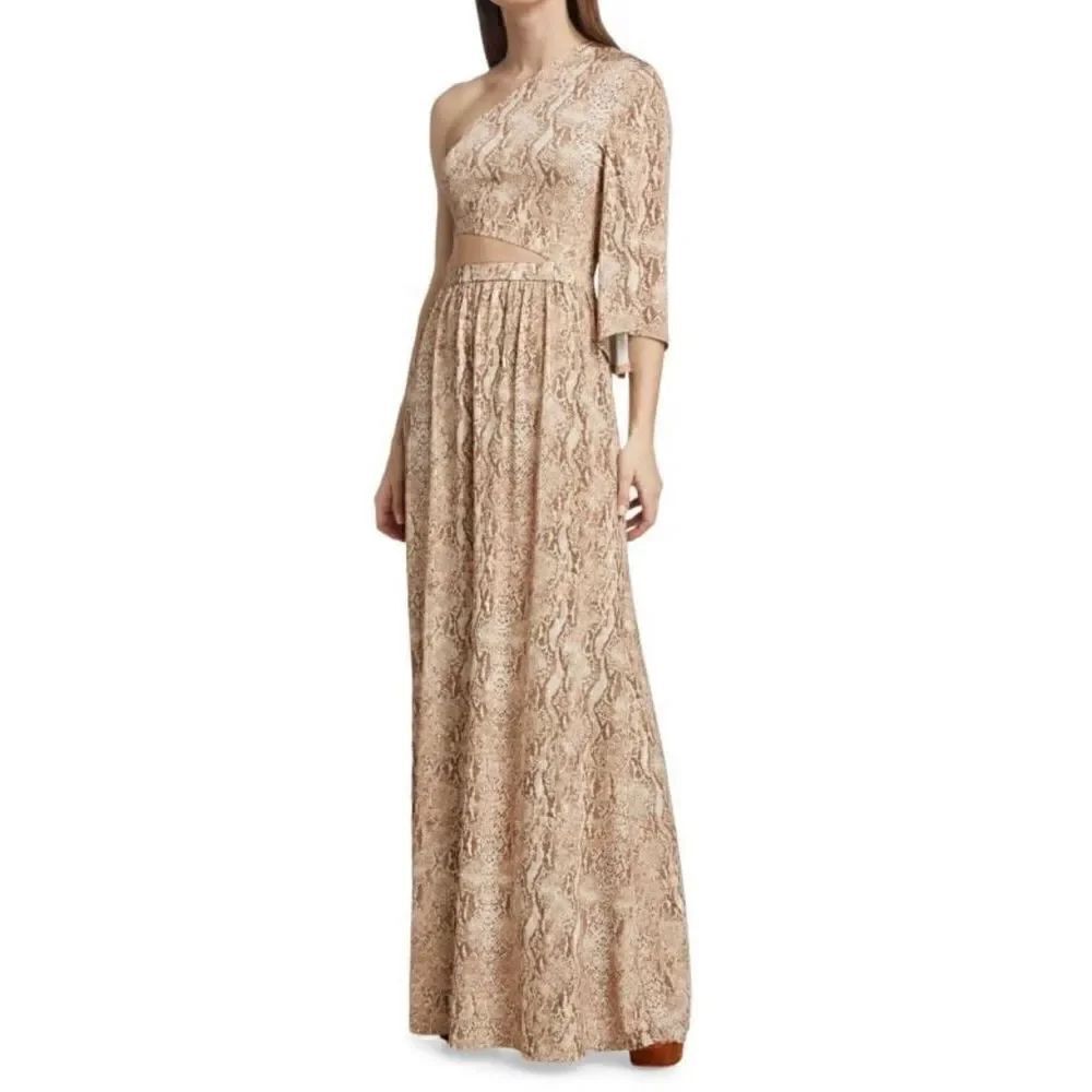 L'AGENCE Fontana Cut-Out Maxi Dress NWT Size Large